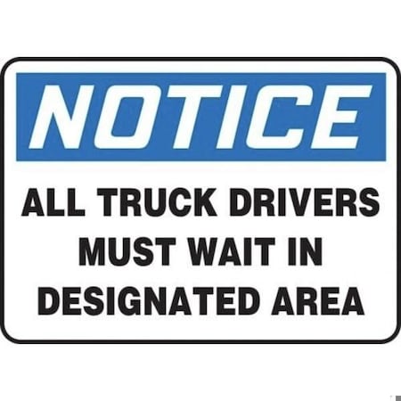 Accuform OSHA NOTICE Safety Sign WHEELS MUST MVHR843XT MVHR843XT